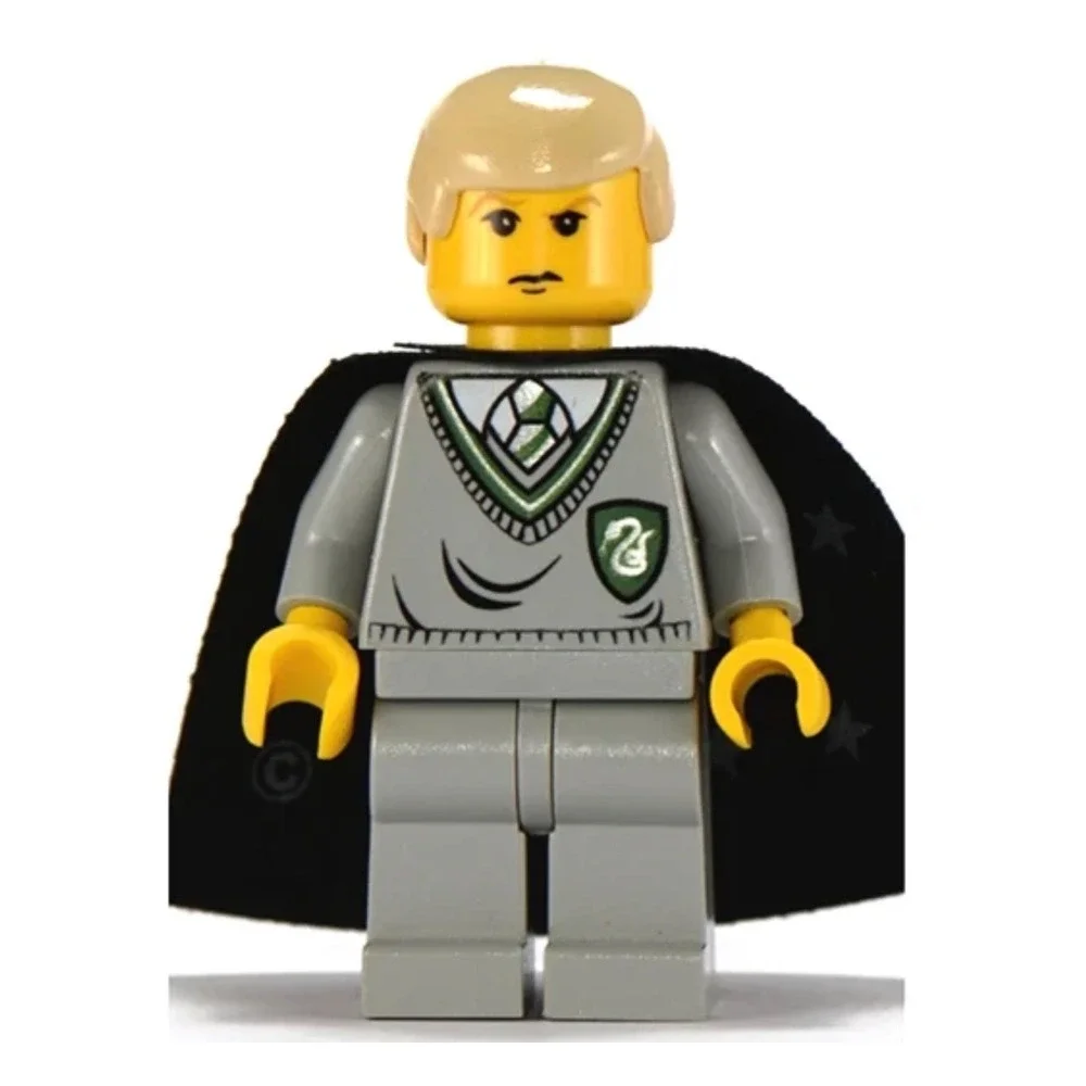 LEGO Harry Potter Draco Malfoy Minifigure hp040‎ Slytherin Sweater Black Cape